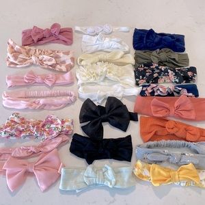 Bundle of Baby / Toddler Girl Headbands Bows